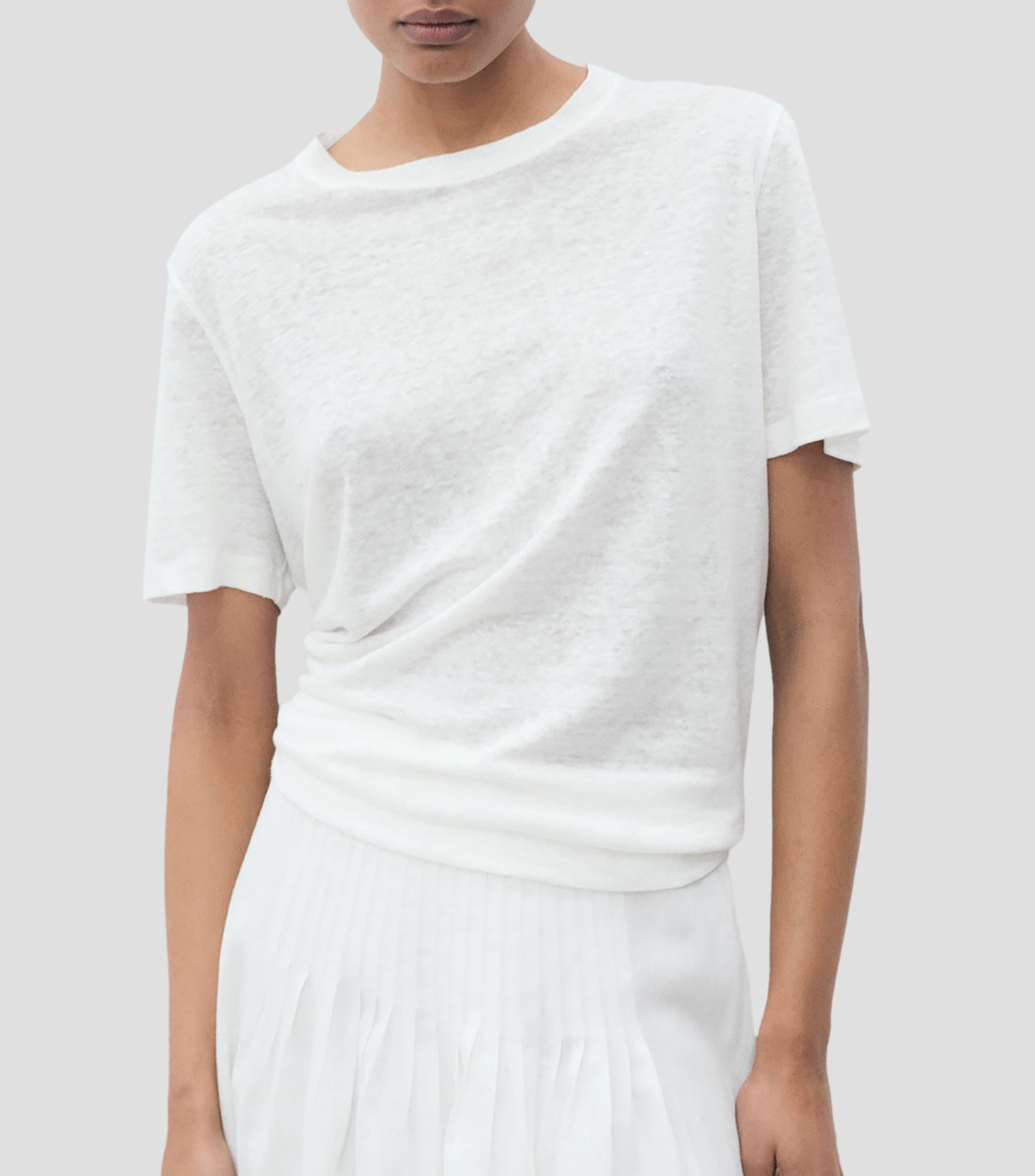 Playera cuello redondo manga corta Mujer